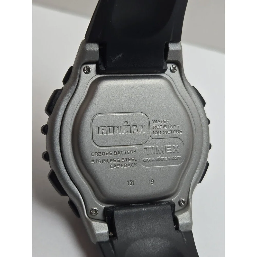 Timex Ironman Triathlon T5E231 Mens 46mm Watch Indiglo 100Lap WR100M New Battery